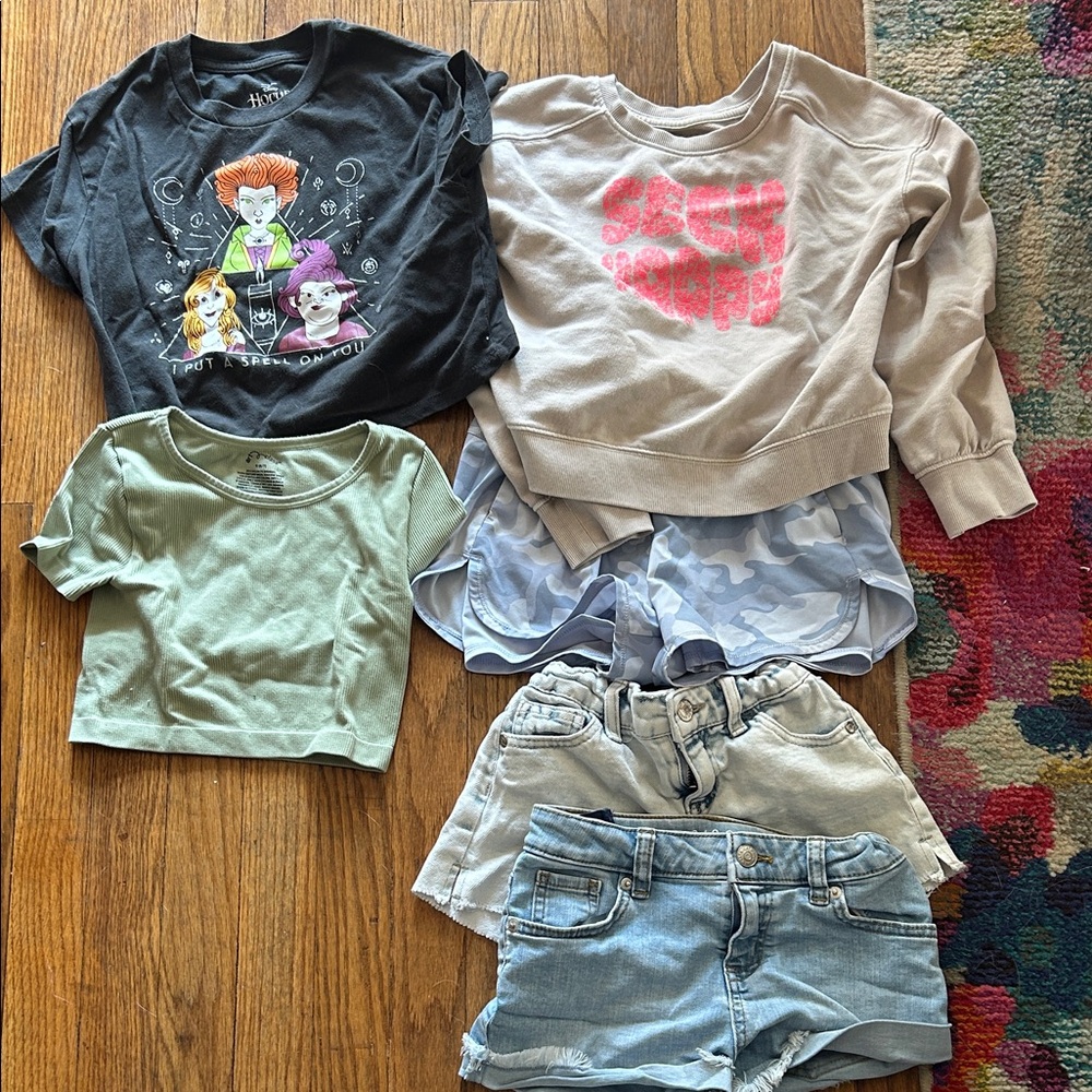 Cat & Jack Kids Graphic Tee and Solid Tops Set